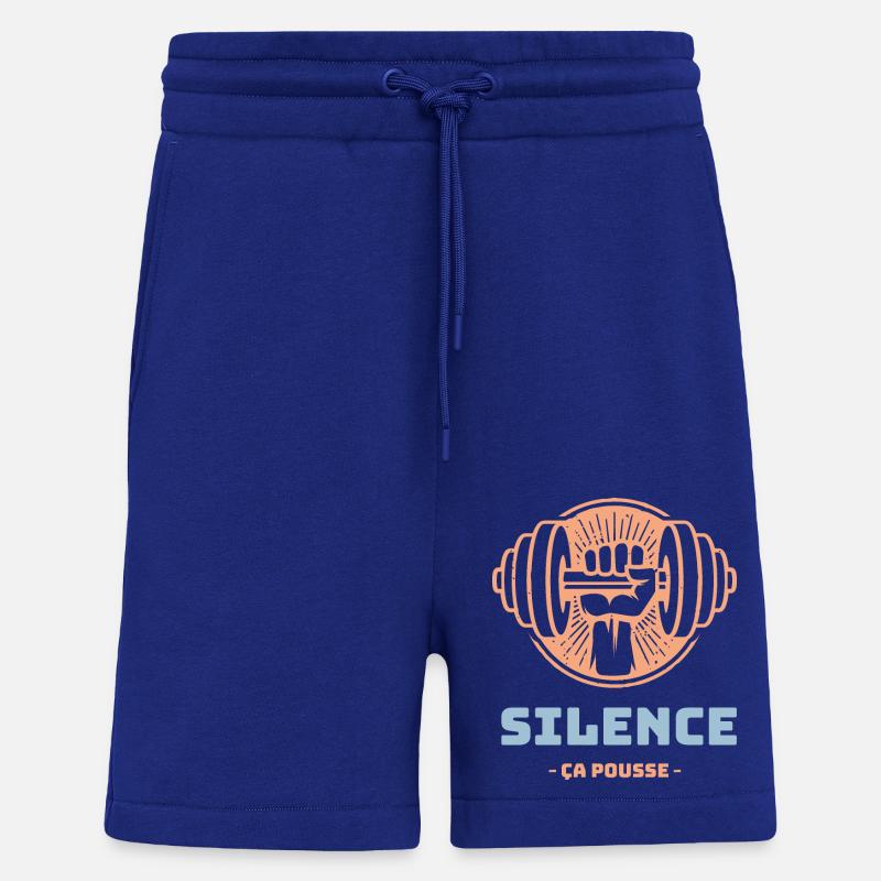 Silence ça pousse - Musculation - Short bio décontracté fabriqué en UE - Iconic Blue