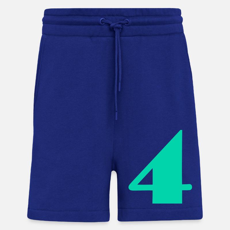 4 ANS,4e ANNIVERSAIRE,ANNIVERSAIRE 4 ANS,4 - Short bio décontracté fabriqué en UE - Iconic Blue
