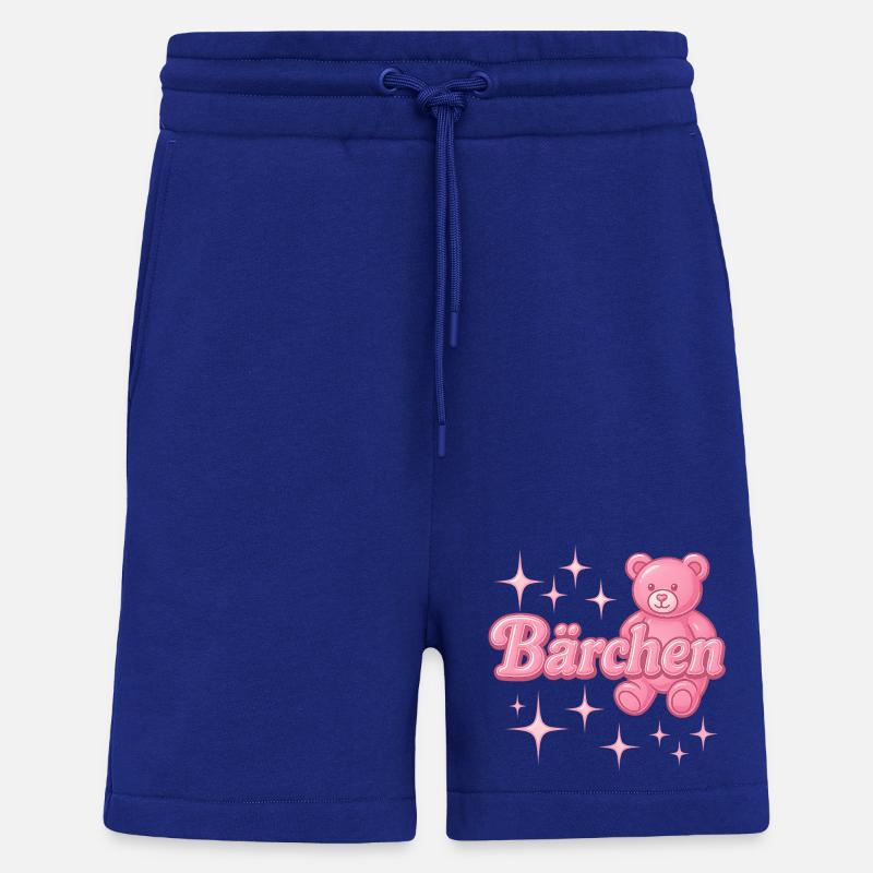 Bear / Y2K Nickname Statement Design - Shorts - made by SPREAD - Iconic Blue