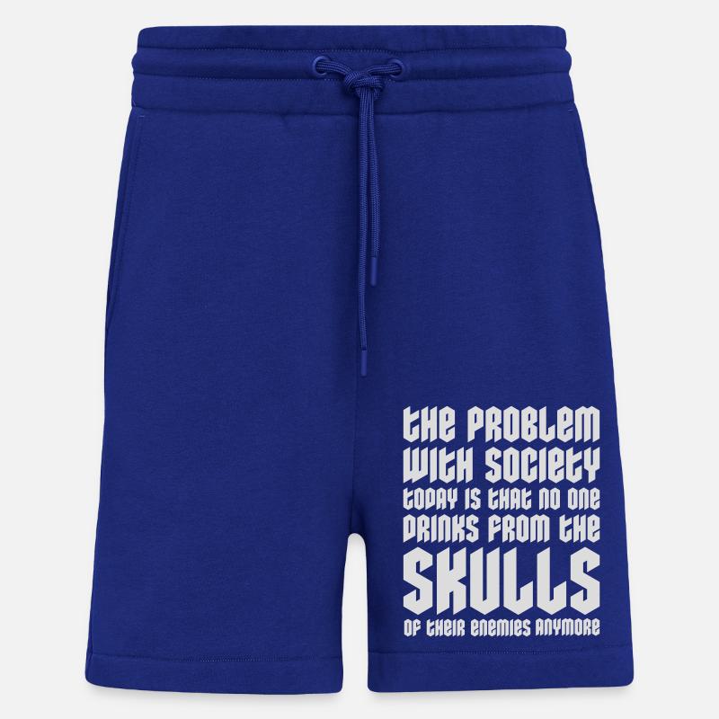 boissons de crânes ennemis - Short bio décontracté fabriqué en UE - Iconic Blue