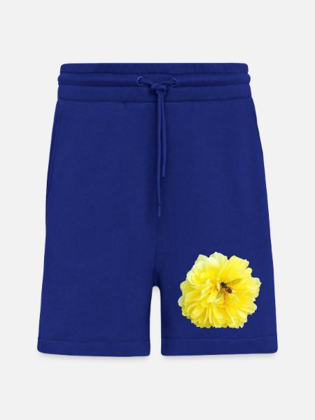 Yellow_Rose_-_Bee_Nature_Photography - Shorts - made by SPREAD - Iconic Blue