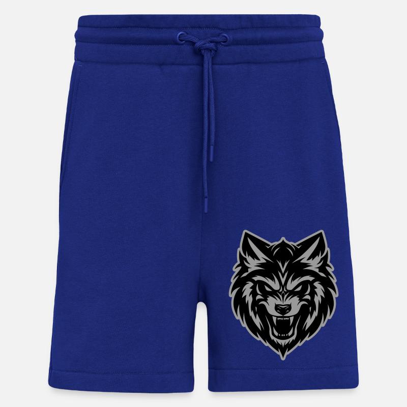 Wolf Kopf - Shorts - made by SPREAD - Iconic Blue