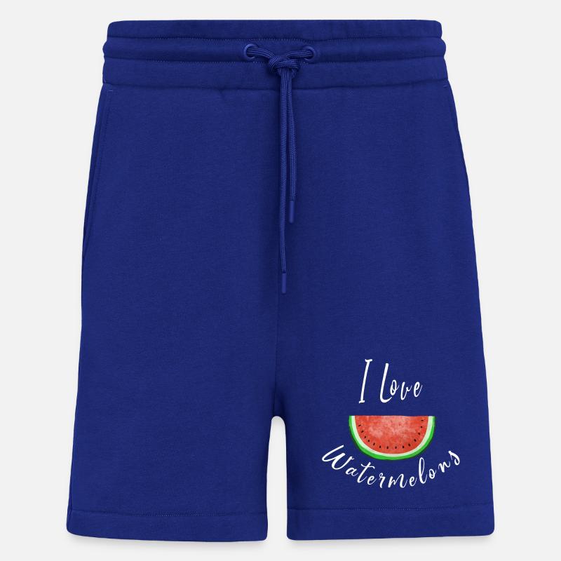 J'aime Pastèques - Watermelon - Fruit - Short bio décontracté fabriqué en UE - Iconic Blue