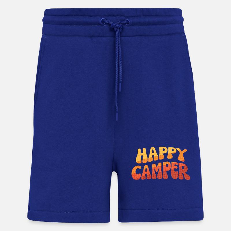 Happy Camper Gradient Text - Shorts - made by SPREAD - Iconic Blue