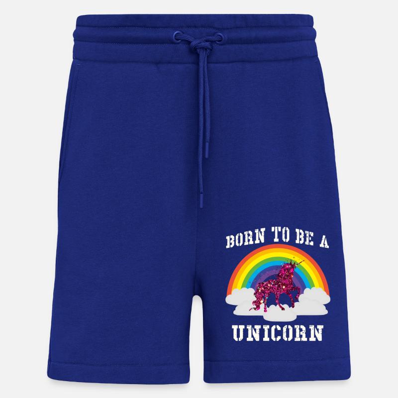 Regenbogen Einhorn - Shorts - made by SPREAD - Iconic Blue
