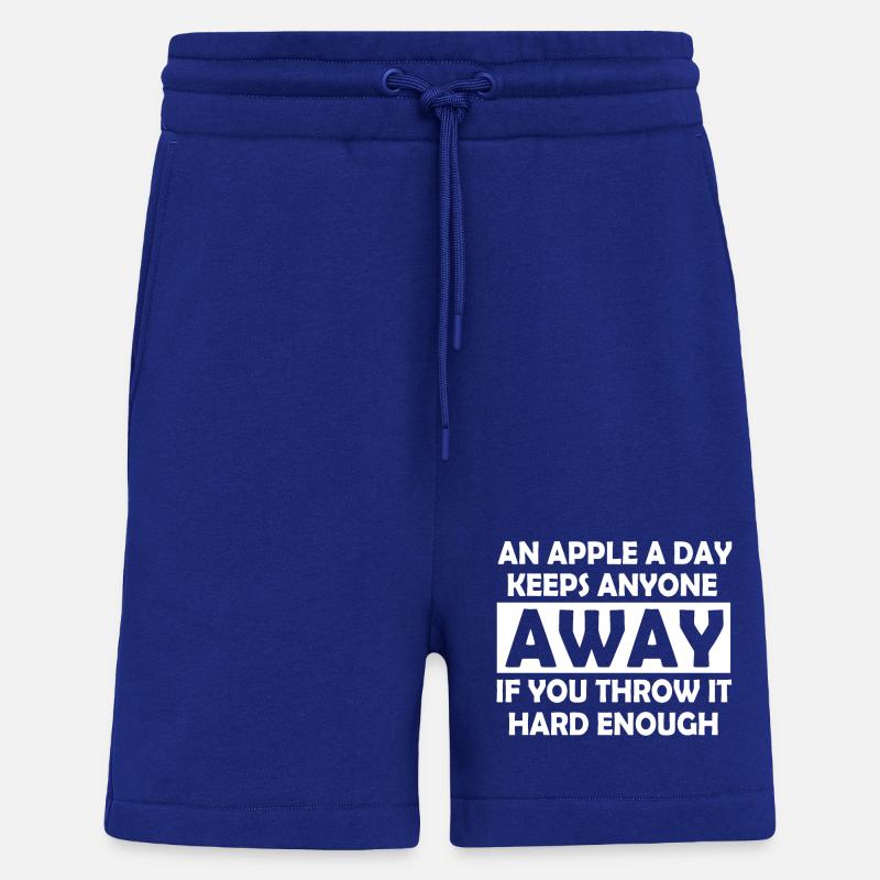 Lustige Sprüche Apfel Sarkasmus Geschenk - Shorts - made by SPREAD - Iconic Blue