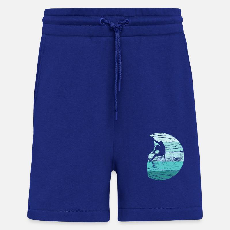 Klettern Kletterer Boulderer Retro - Shorts - made by SPREAD - Iconic Blue
