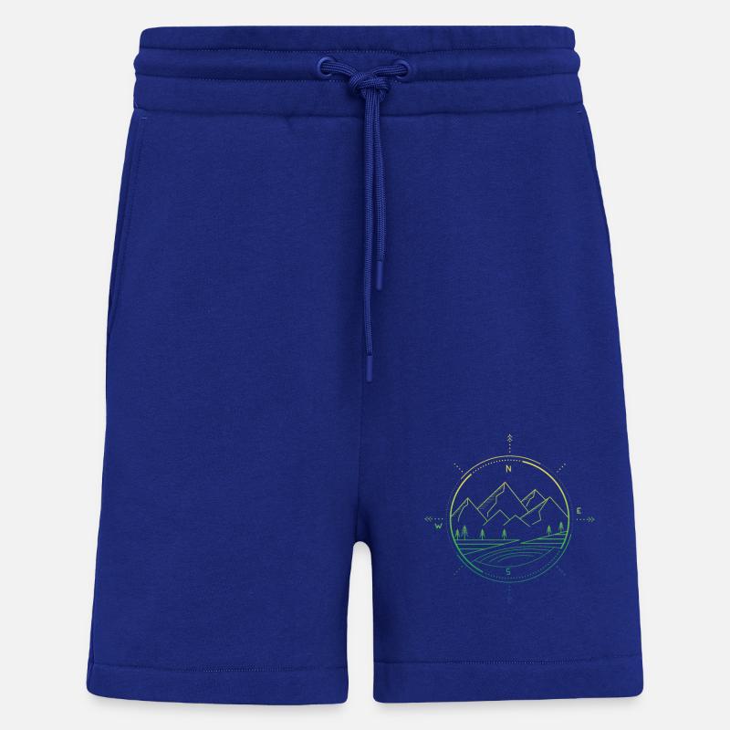 Berge Kompass - Shorts - made by SPREAD - Iconic Blue