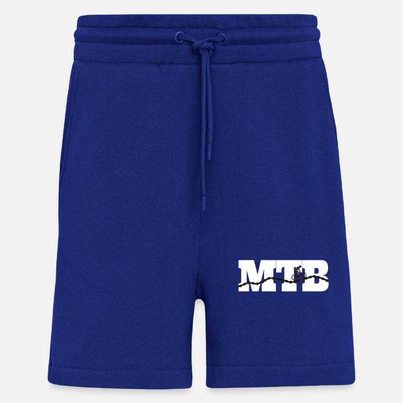 VTT, VTT, vélo, vélo - Short bio décontracté fabriqué en UE - Iconic Blue