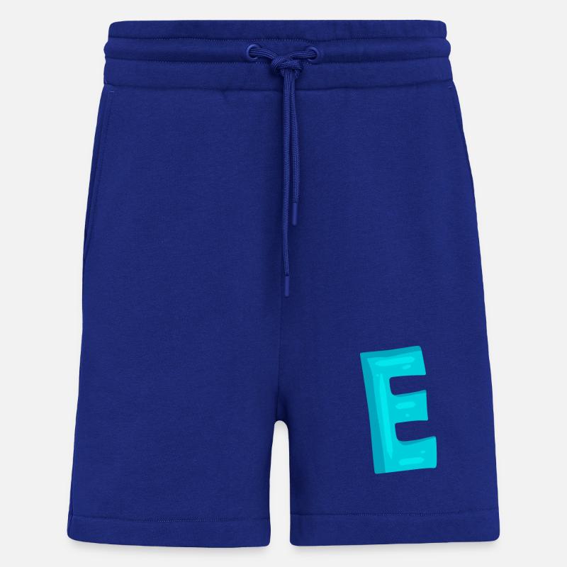 Anfangsbuchstabe E Buchstabe - Shorts - made by SPREAD - Iconic Blue