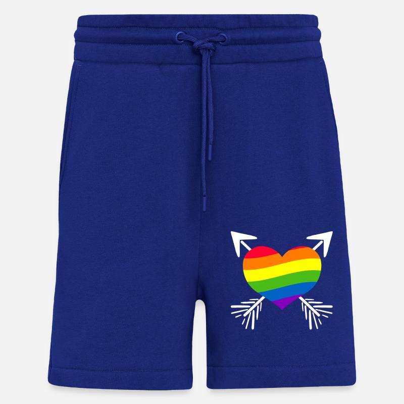 Regenbogen Herz Pfeil - Shorts - made by SPREAD - Iconic Blue
