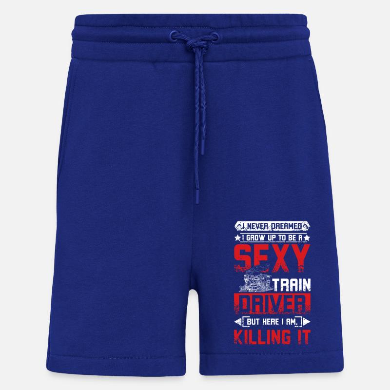 Chauffeur de train sexy - Short bio décontracté fabriqué en UE - Iconic Blue