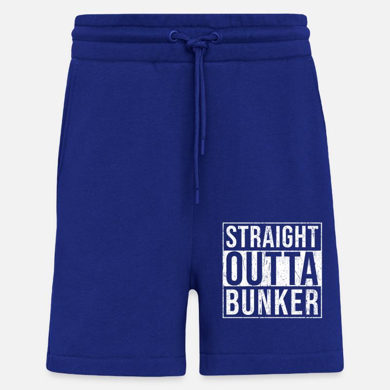 Bunker droit outta - Short bio décontracté fabriqué en UE - Iconic Blue
