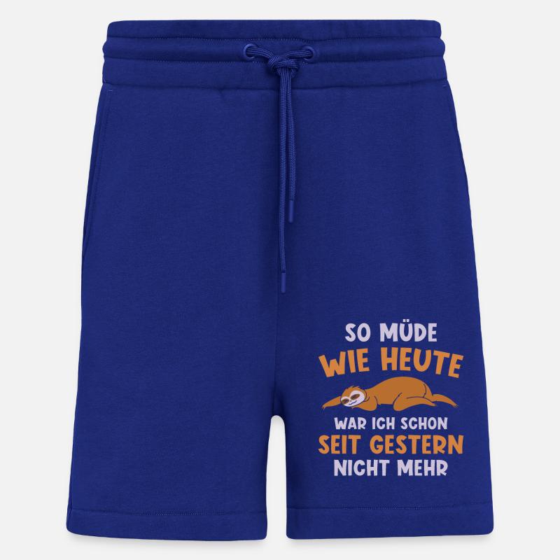 Faultier Geschenk Faultier Sprüche - Shorts - made by SPREAD - Iconic Blue
