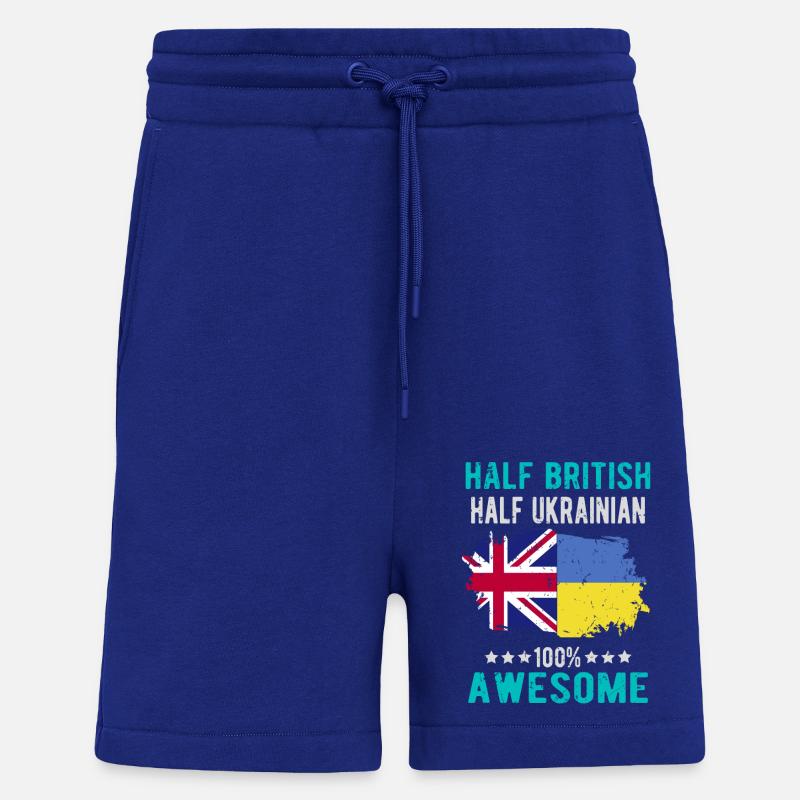 Halb Brite Halb Ukrainer - Shorts - made by SPREAD - Iconic Blue