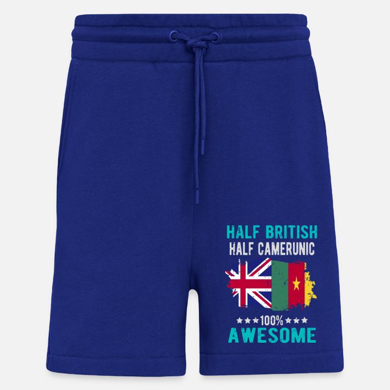 Halb Brite Halb Kameruner - Shorts - made by SPREAD - Iconic Blue