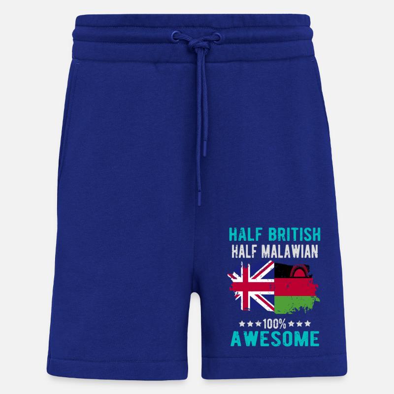 Halb Brite Halb Malawi - Shorts - made by SPREAD - Iconic Blue
