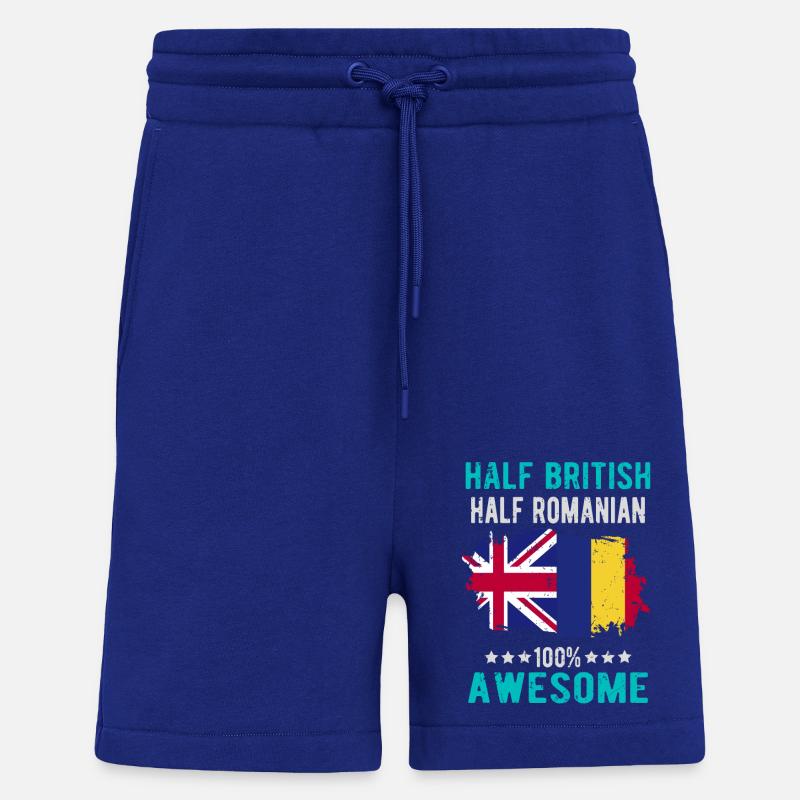 Halb Brite Halb Rumäne - Shorts - made by SPREAD - Iconic Blue
