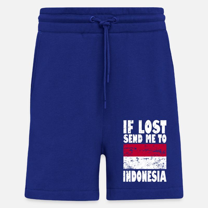 Indonesia Flag Saying - Shorts - made by SPREAD - Iconic Blue