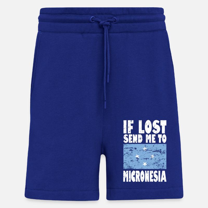 Mikronesien Flagge Spruch - Shorts - made by SPREAD - Iconic Blue