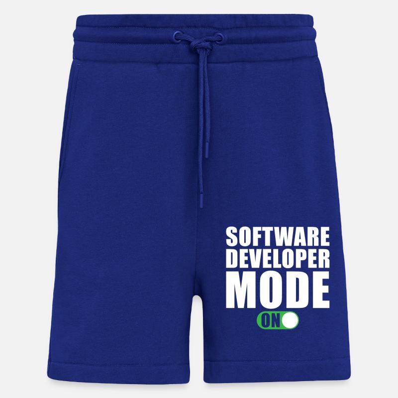 Mode développeur de logiciel activé - Short bio décontracté fabriqué en UE - Iconic Blue