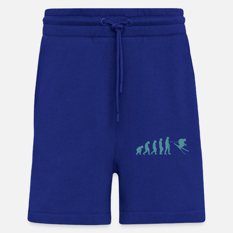 Ski Evolution Tshirt - Shorts - made by SPREAD - Iconic Blue