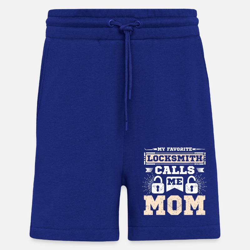 Mon serrurier préféré m’appelle maman - Short bio décontracté fabriqué en UE - Iconic Blue
