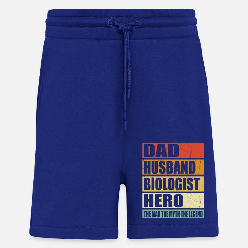 Vater Ehemann Biologe Held - Shorts - made by SPREAD - Iconic Blue