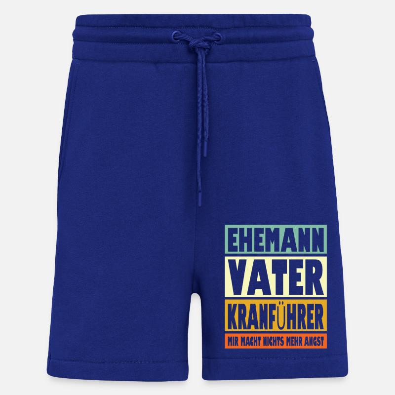 Kranführer Vater Ehemann Held - Shorts - made by SPREAD - Iconic Blue
