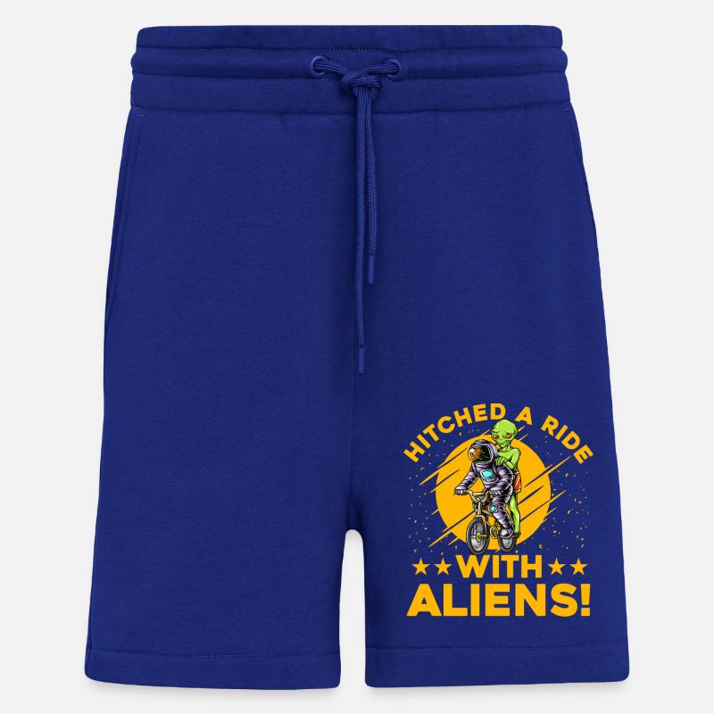 Hitched a Ride with Aliens - Shorts - made by SPREAD - Iconic Blue