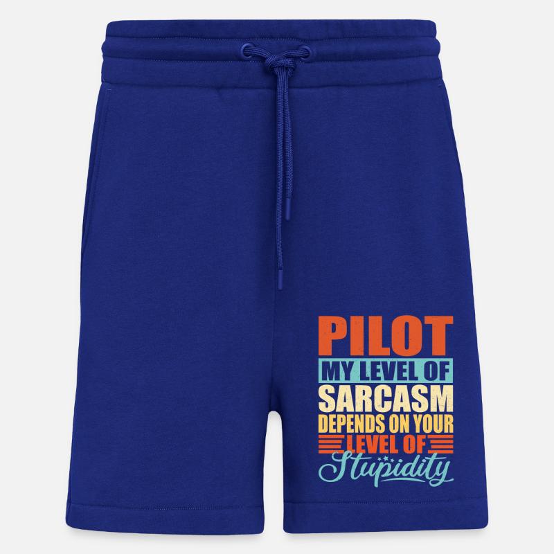 Pilot sarcasm Funny pilot - Shorts - made by SPREAD - Iconic Blue