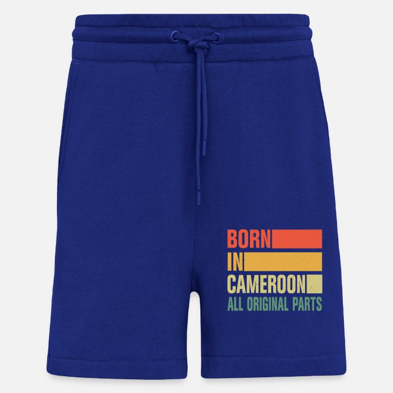 Né au Cameroun - Short bio décontracté fabriqué en UE - Iconic Blue