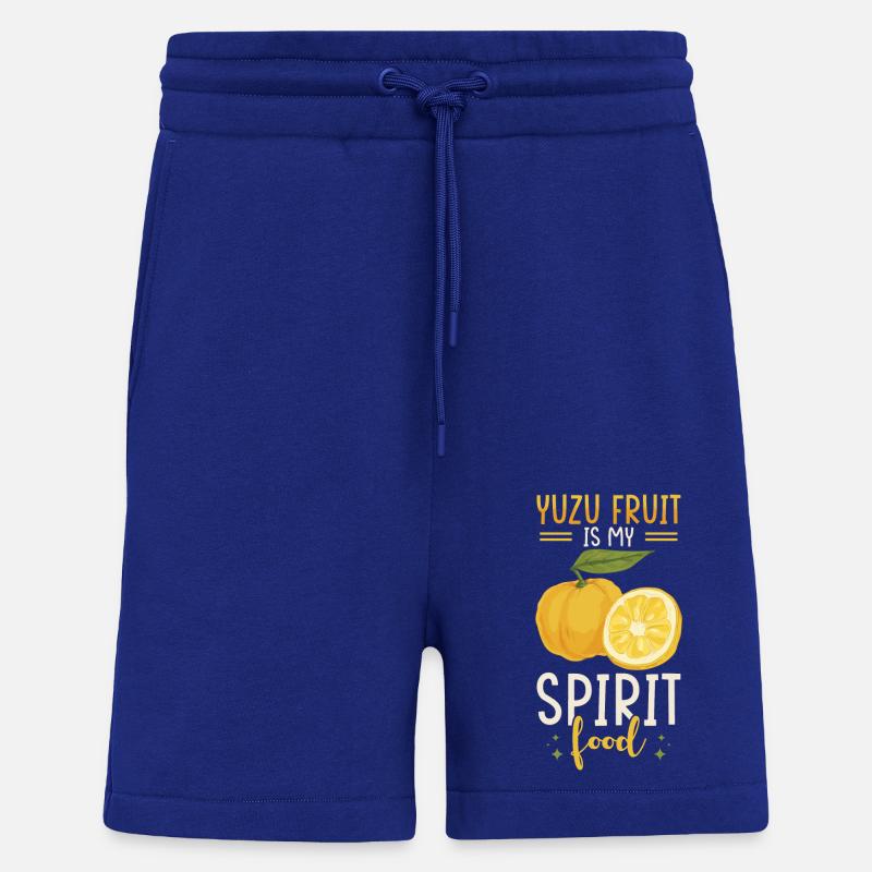 Yuzu Fruit Saying - Shorts - made by SPREAD - Iconic Blue