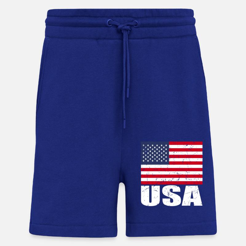 Drapeau de cerf - Short bio décontracté fabriqué en UE - Iconic Blue