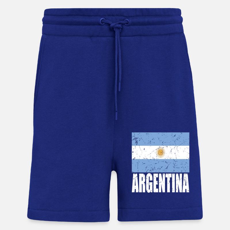 Drapeau de l’ARGENTINE - Short bio décontracté fabriqué en UE - Iconic Blue