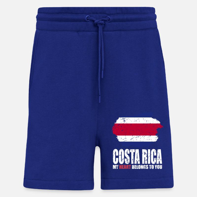 Drapeau du Costa Rica - Short bio décontracté fabriqué en UE - Iconic Blue