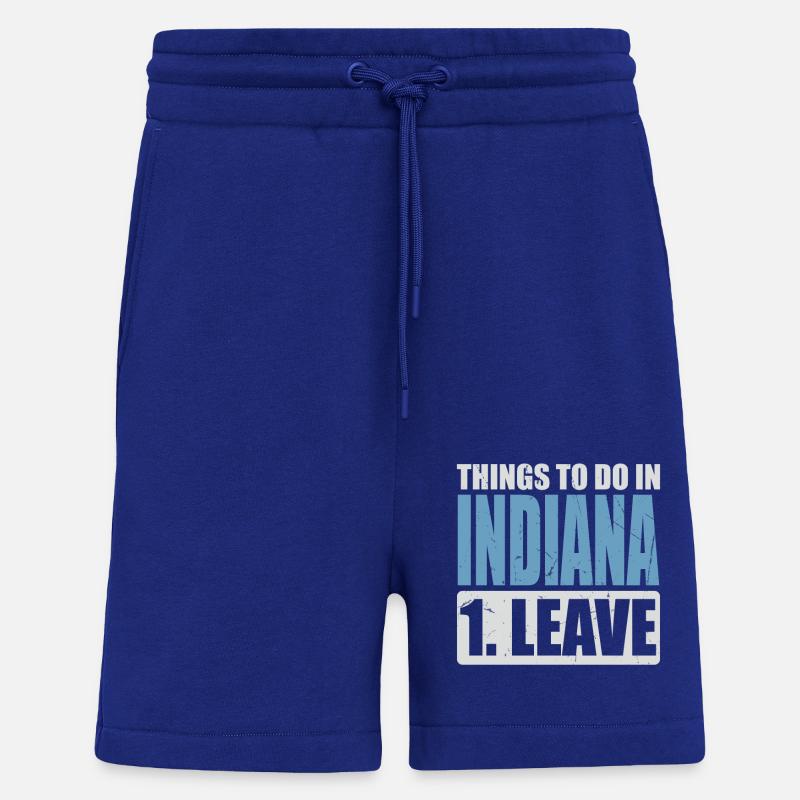 Mème de l’Indiana - Short bio décontracté fabriqué en UE - Iconic Blue