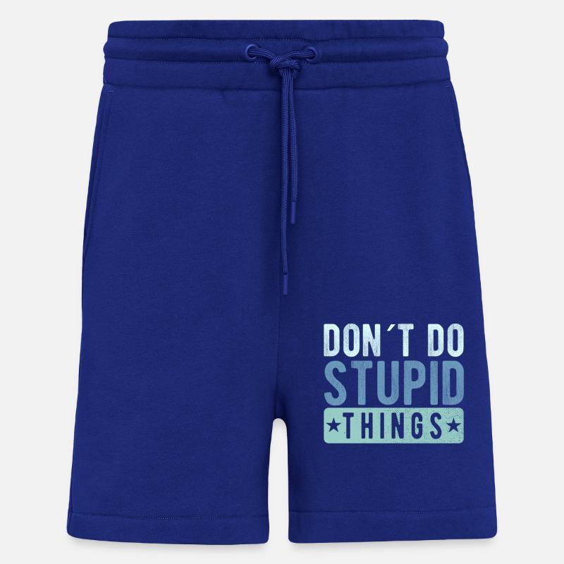 Ne faites pas de bêtises - Short bio décontracté fabriqué en UE - Iconic Blue