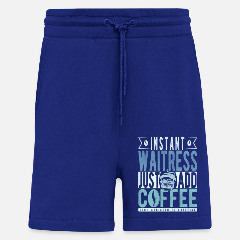 Waitress coffee saying - Shorts - made by SPREAD - Iconic Blue