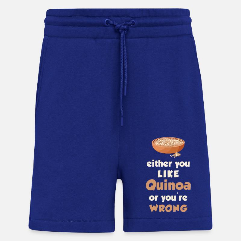 Quinoa Spruch - Shorts - made by SPREAD - Iconic Blue