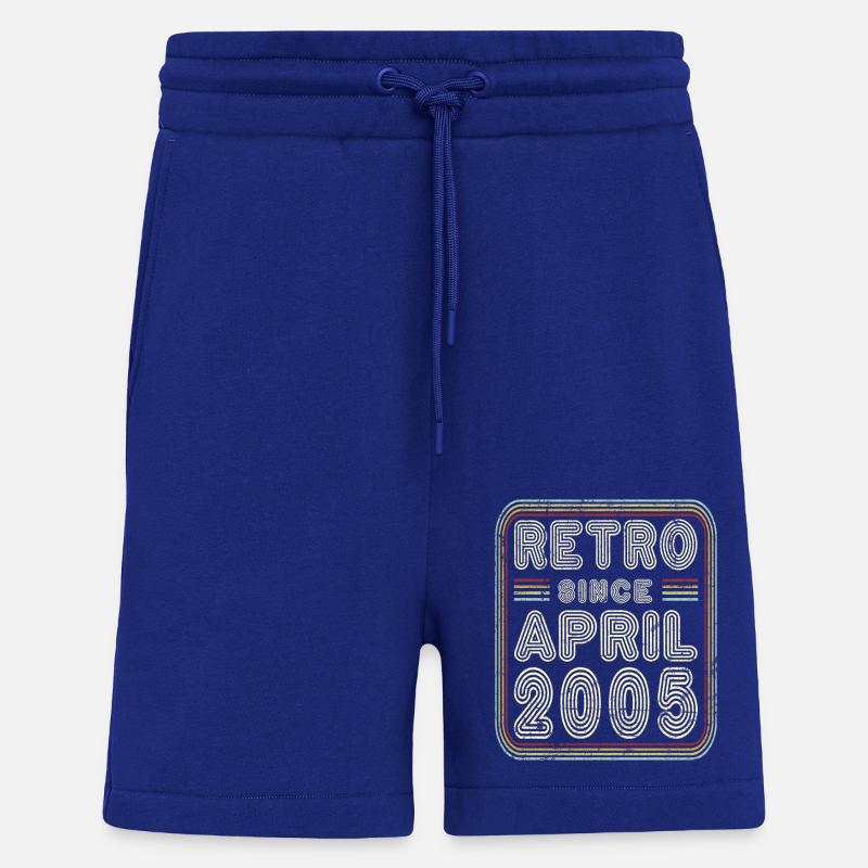 Anniversaire Avril 2005 Cadeau rétro - Short bio décontracté fabriqué en UE - Iconic Blue