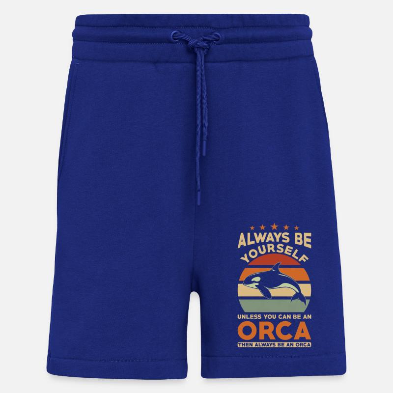 Orca Whale Saying - Shorts - made by SPREAD - Iconic Blue