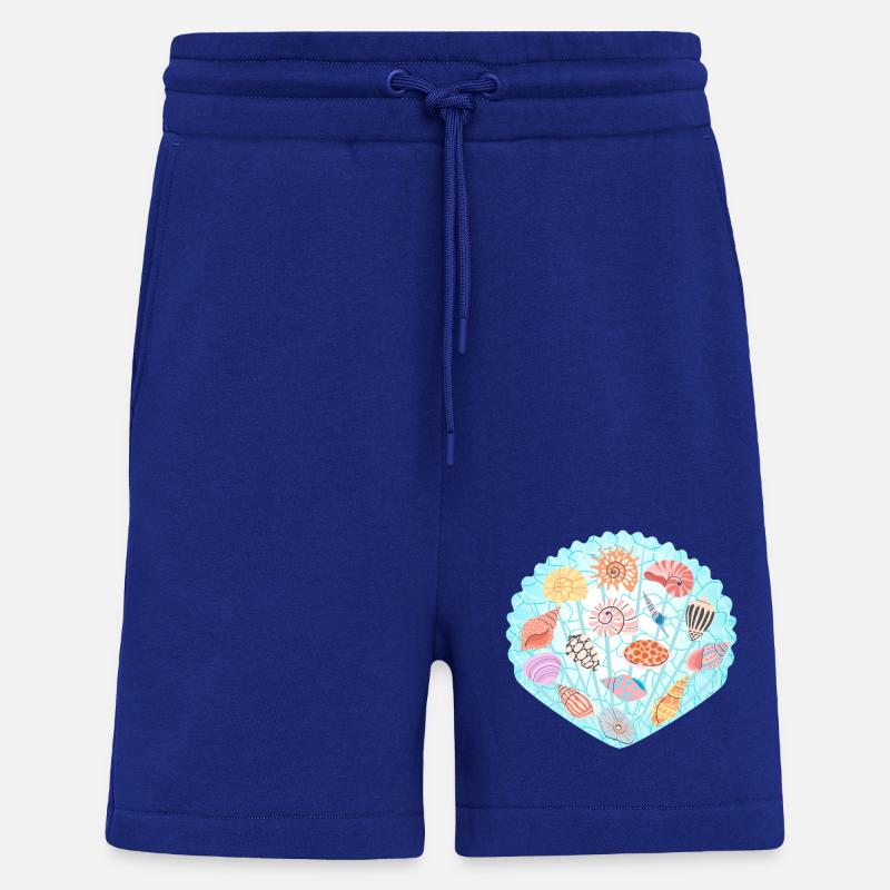 Coquillage tropical - Short bio décontracté fabriqué en UE - Iconic Blue