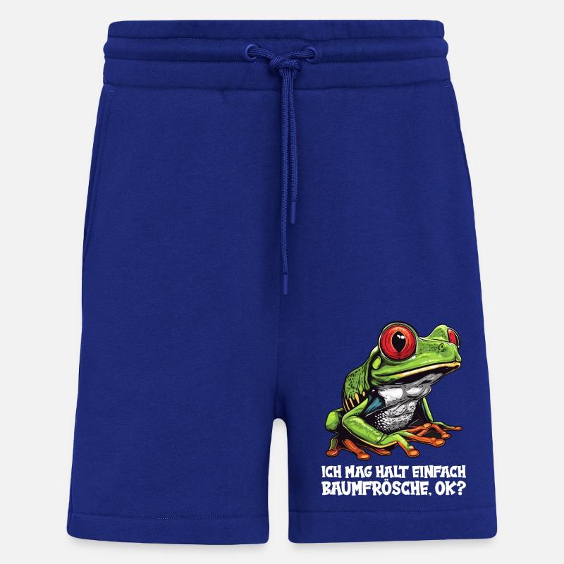 Rainette Baumfrösche Baumfrosch - Short bio décontracté fabriqué en UE - Iconic Blue