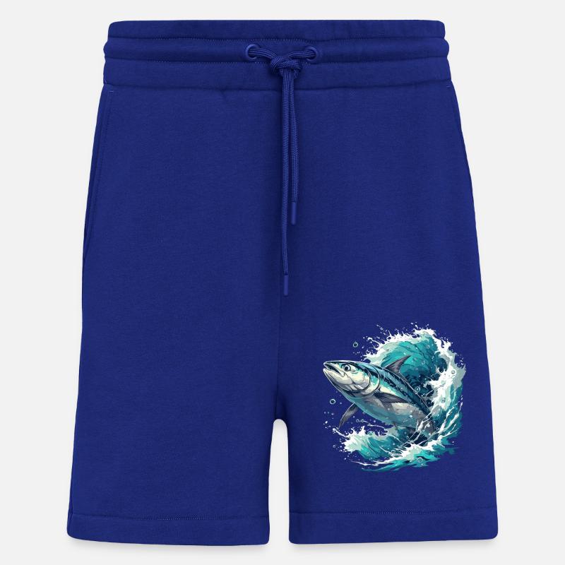 Thon Thunfische Thunfisch - Short bio décontracté fabriqué en UE - Iconic Blue