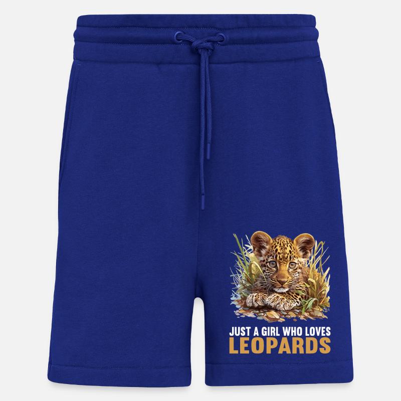 Léopard léopard - Short bio décontracté fabriqué en UE - Iconic Blue