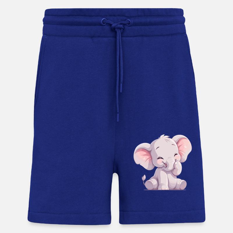 Elephant Elefanten Elefant - Short bio décontracté fabriqué en UE - Iconic Blue