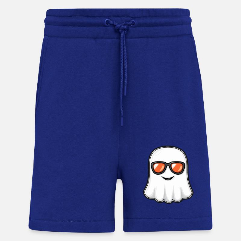 Fantôme Halloween Cool - Short bio décontracté fabriqué en UE - Iconic Blue