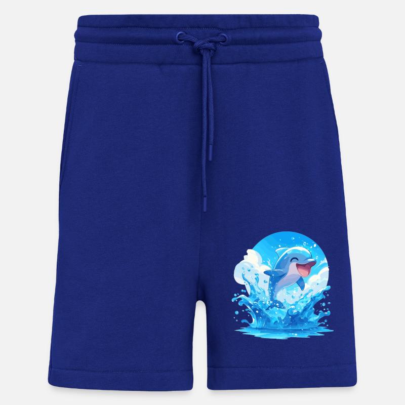 Dolphin Delfine Delfin - Shorts - made by SPREAD - Iconic Blue