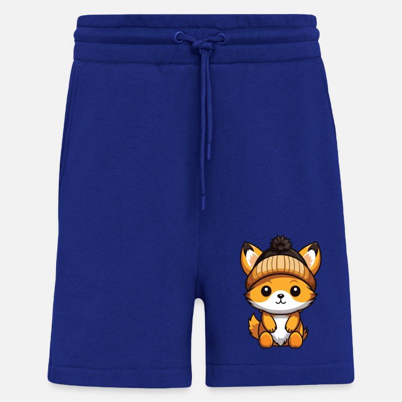 Fuchs Winter Comic Mütze - Shorts - made by SPREAD - Iconic Blue